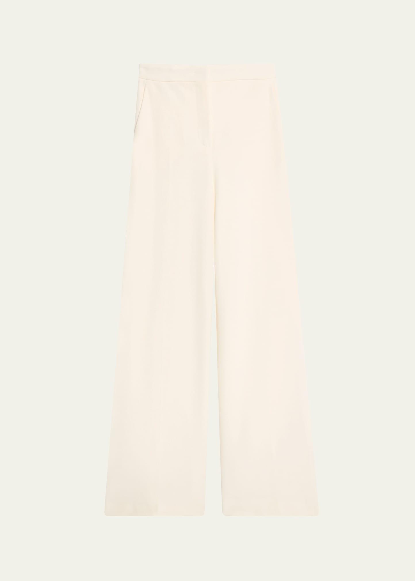 ponte wide leg trousers