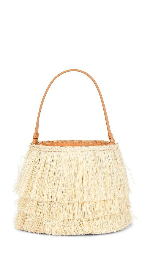 poolside the harbour island bucket bag in neutral.