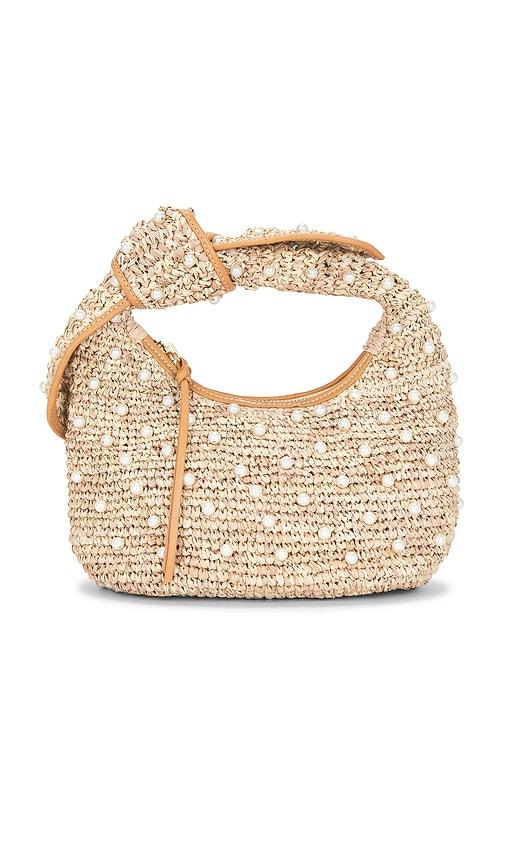 poolside the josie knot bag in neutral.