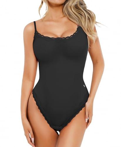 popilush lace body suits women - concert outfits spaghetti strap tank top square neck camisole cute going out tops bodysuit