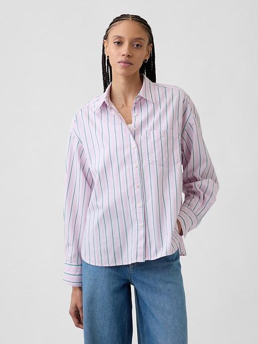 poplin big shirt
