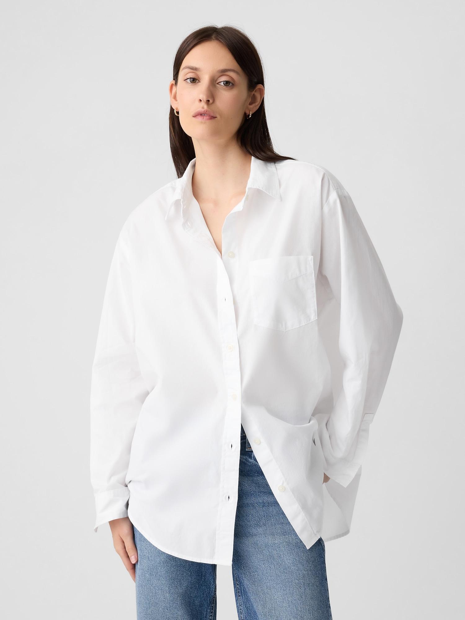 poplin big shirt