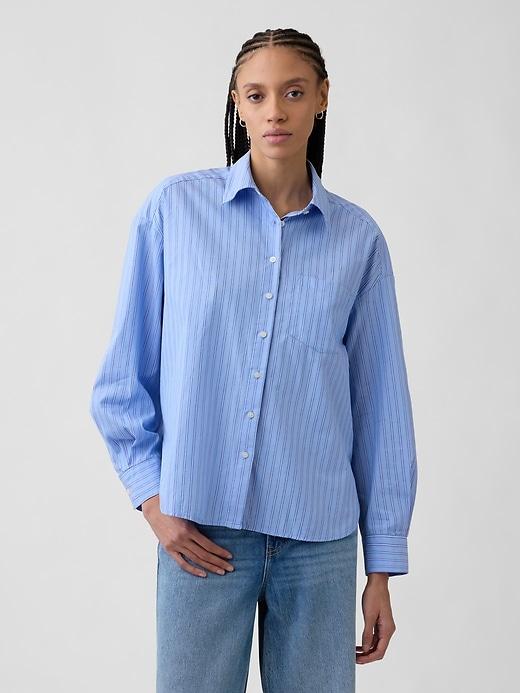 poplin big shirt