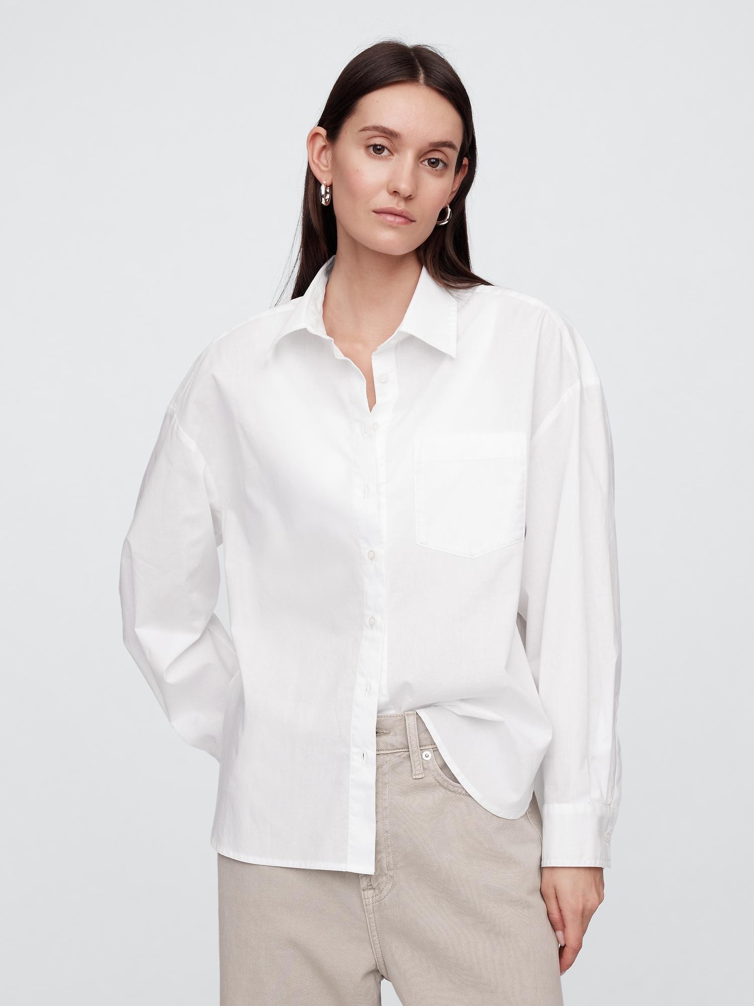 poplin big shirt