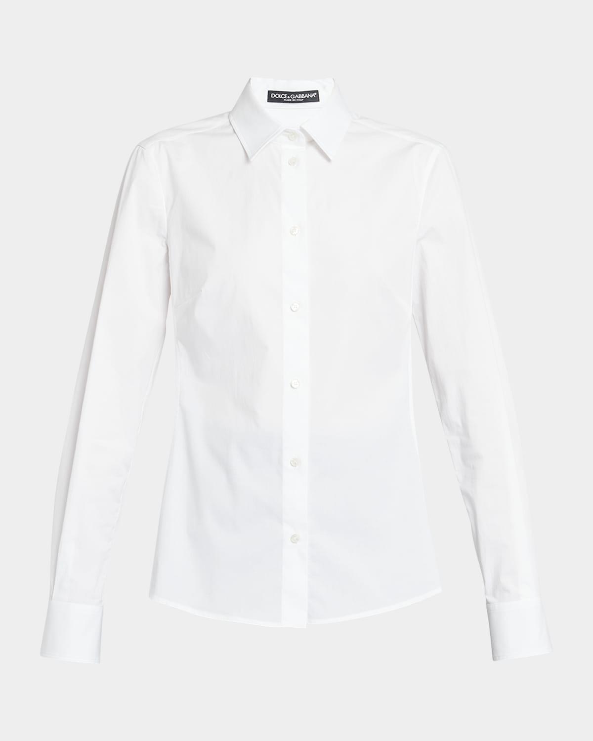poplin classic-fit collared shirt