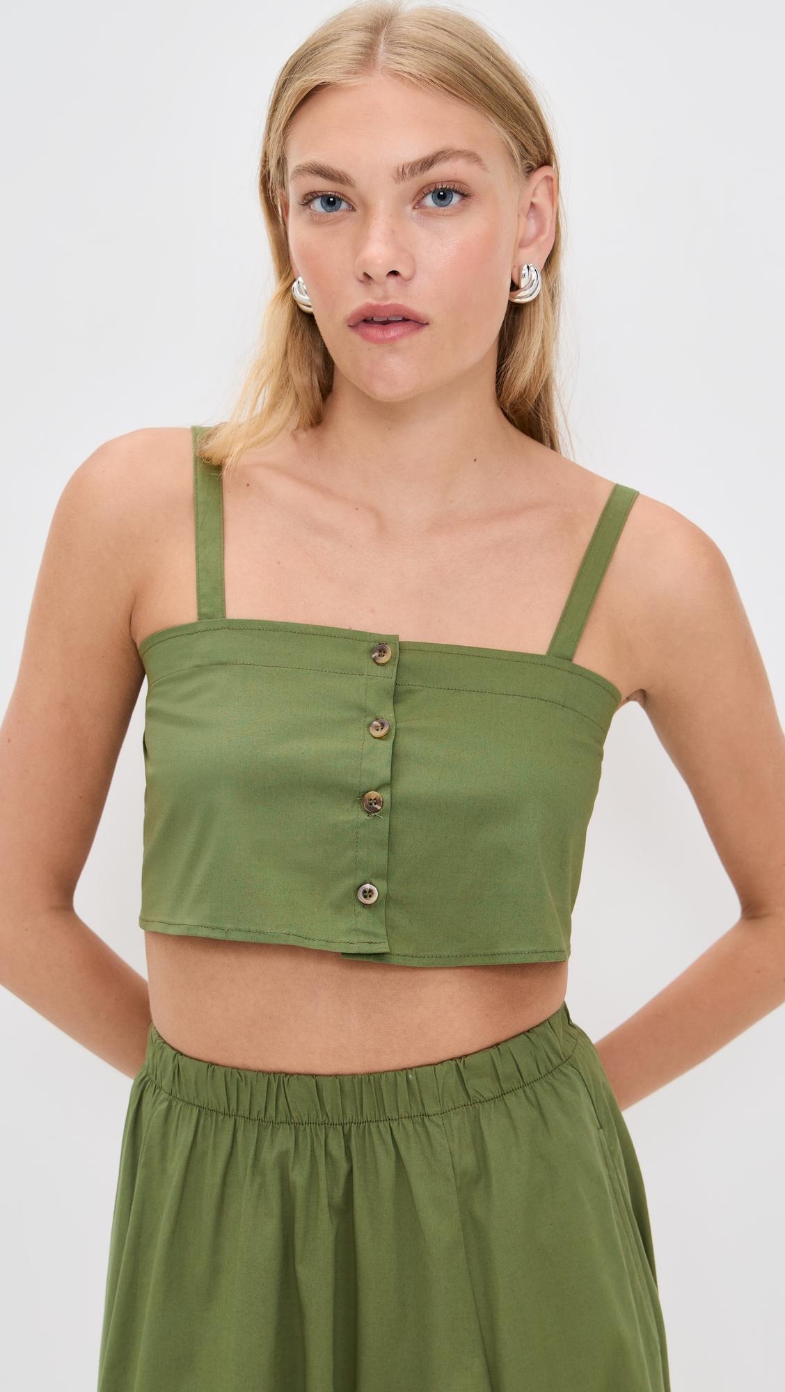 poplin martha top