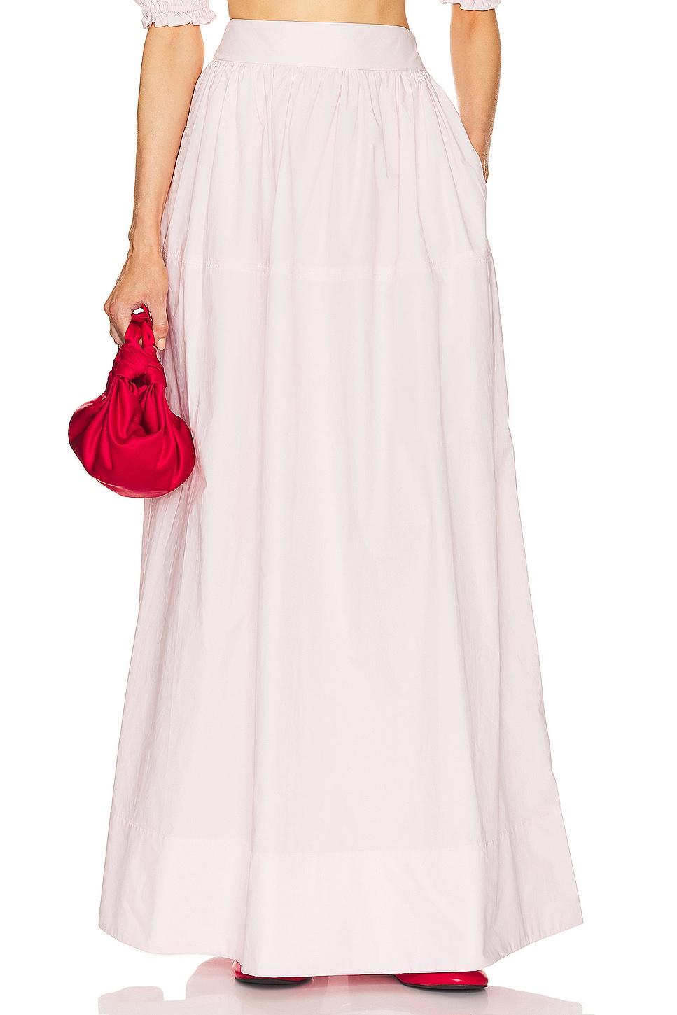 poplin maxi skirt