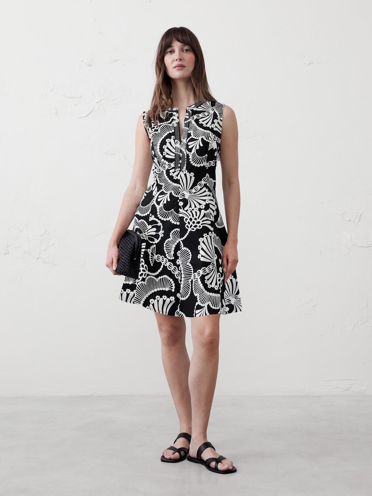 poplin mini dress