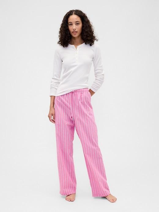 poplin pj pants
