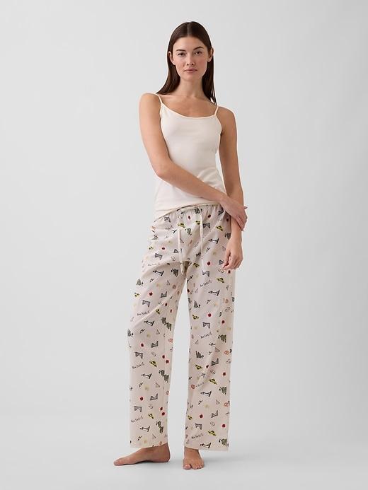 poplin pj pants