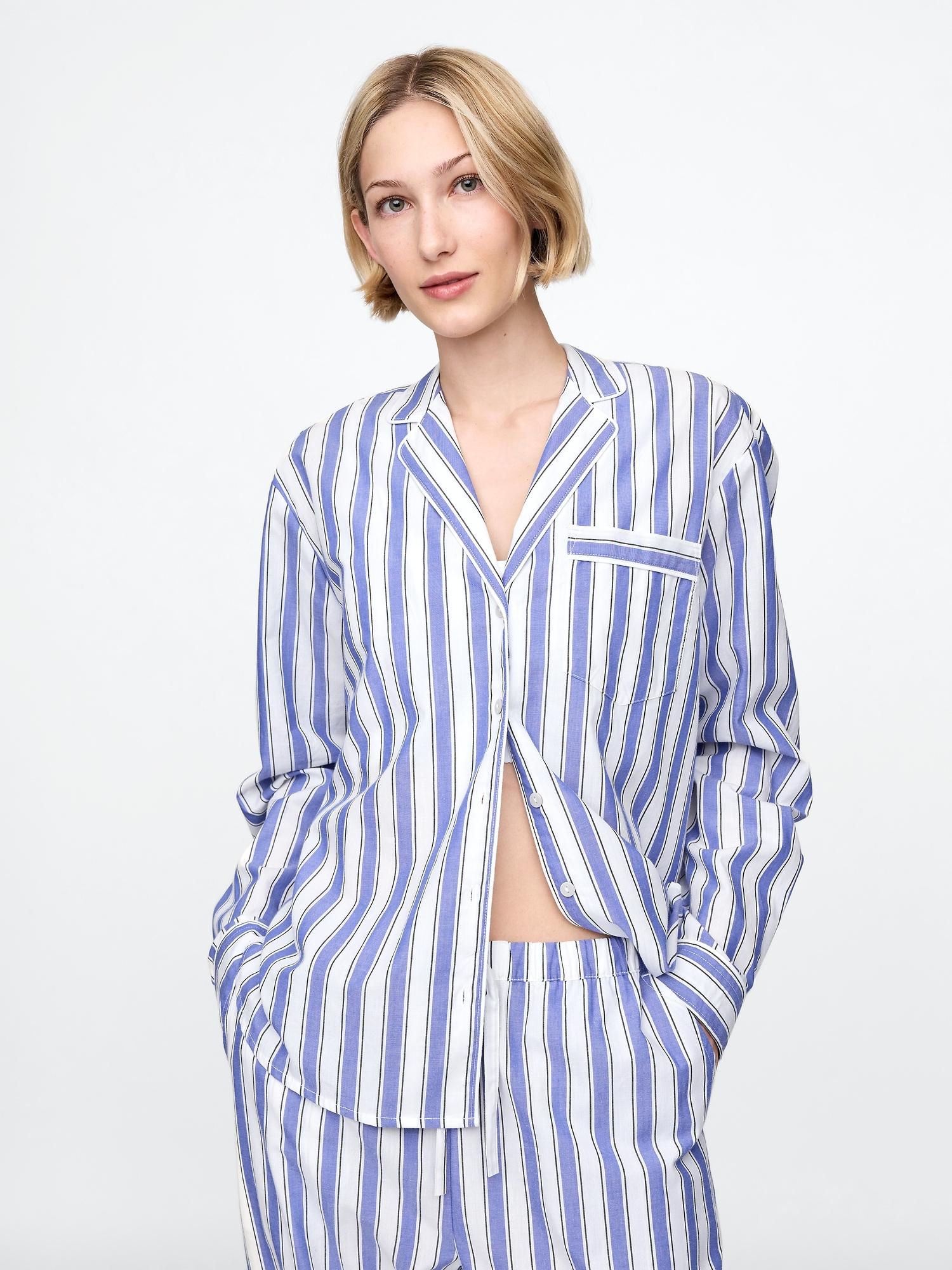 poplin pj shirt