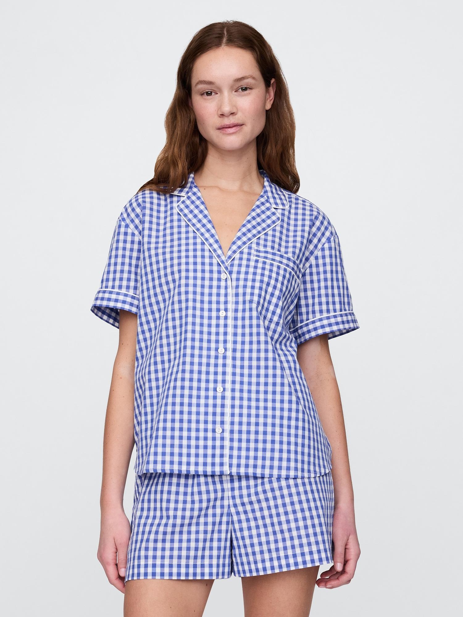 poplin pj shirt