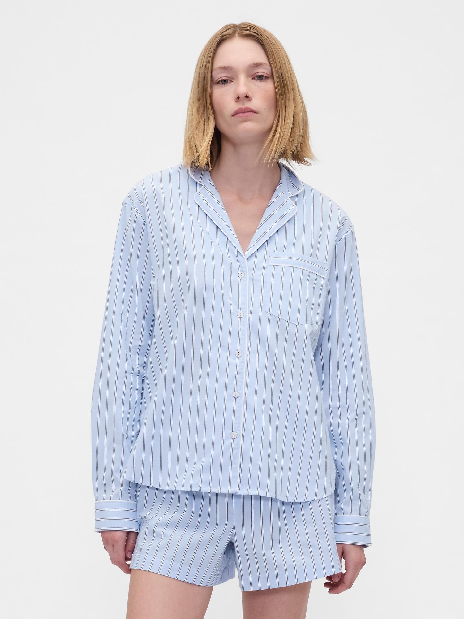 poplin pj shirt