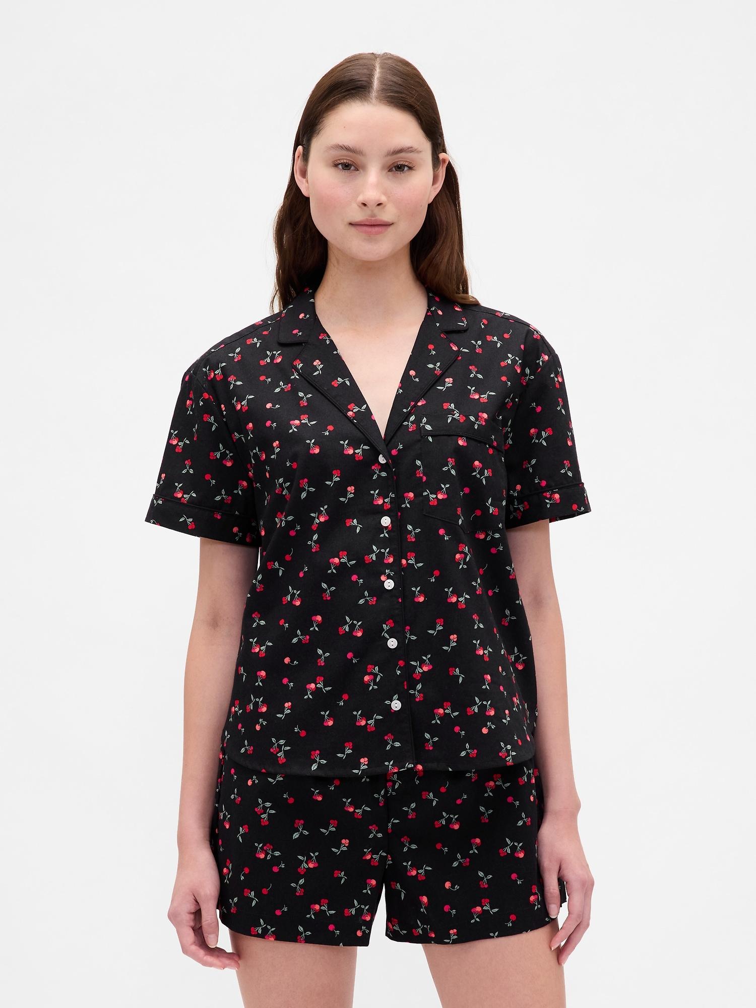 poplin pj shirt