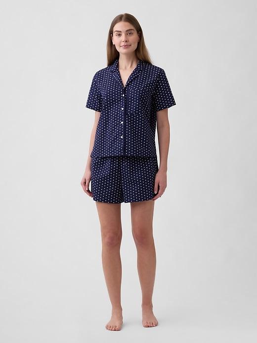 poplin pj shirt