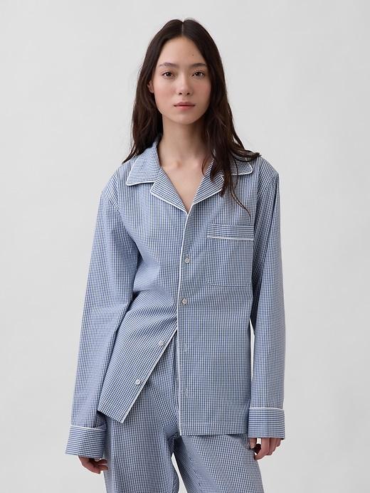 poplin pj shirt