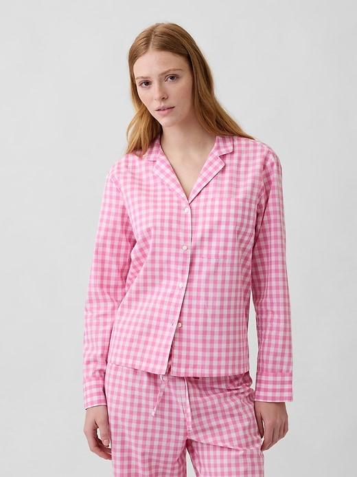 poplin pj shirt