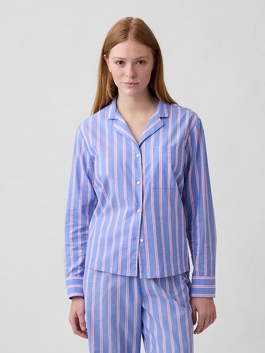 poplin pj shirt