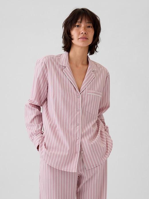 poplin pj shirt