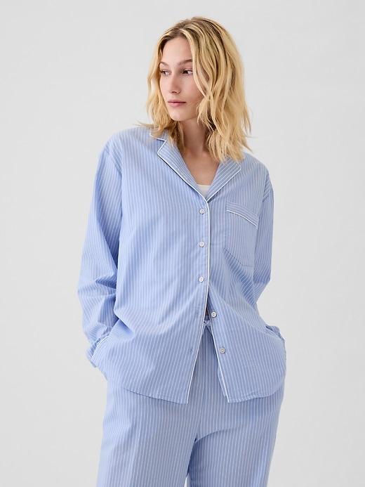 poplin pj shirt