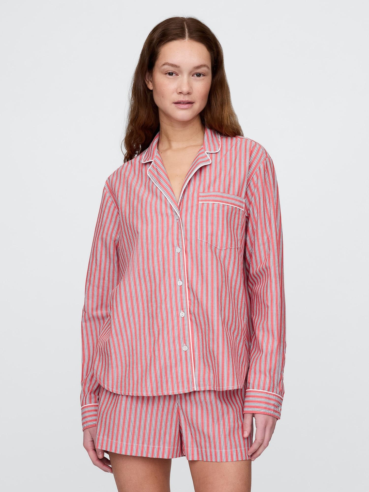 poplin pj shirt