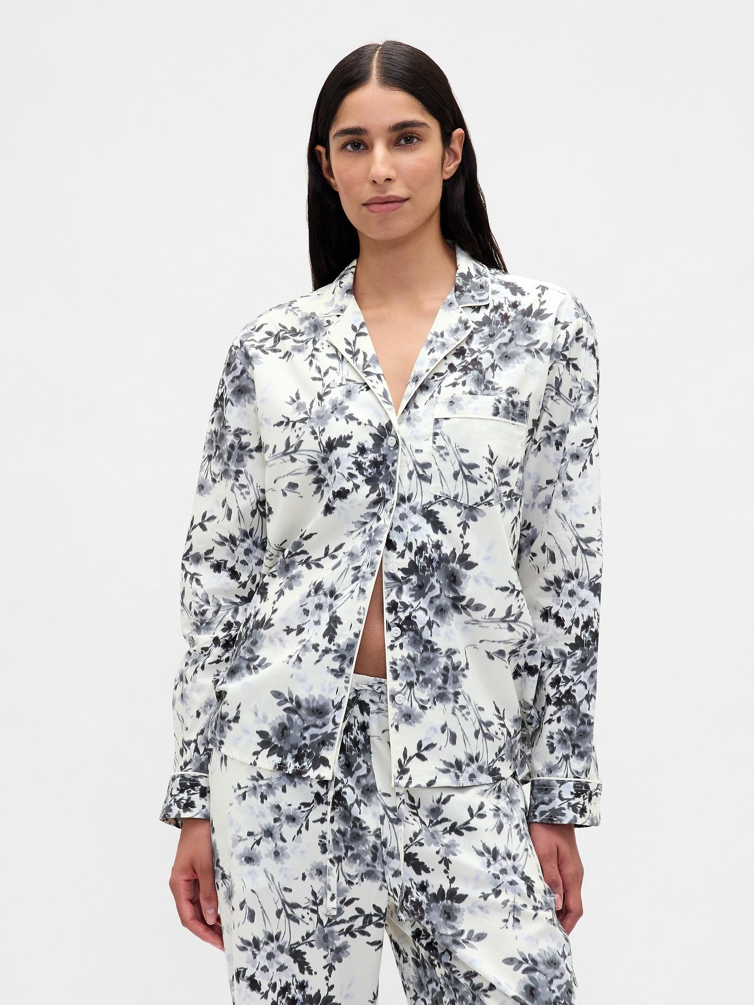 poplin pj shirt