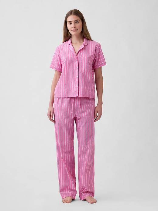 poplin pj shirt
