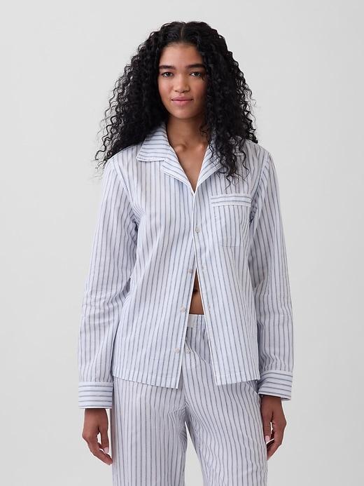 poplin pj shirt