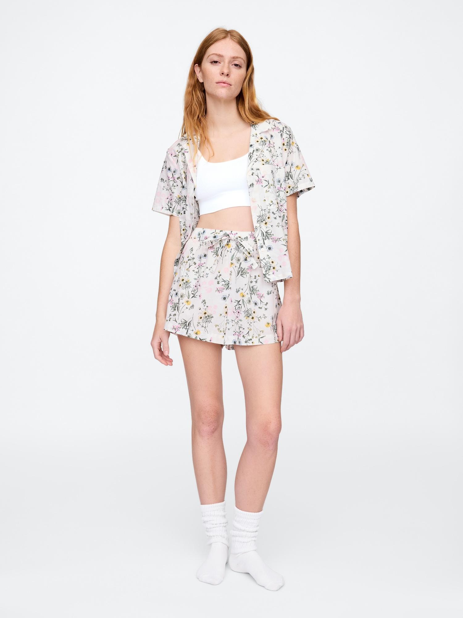 poplin pj shorts