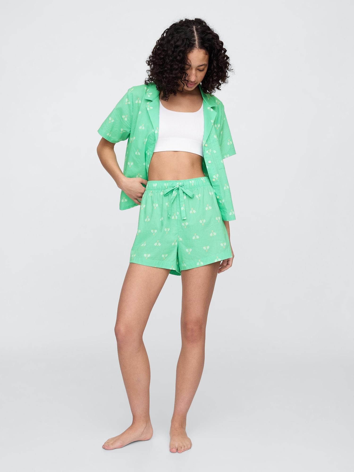 poplin pj shorts