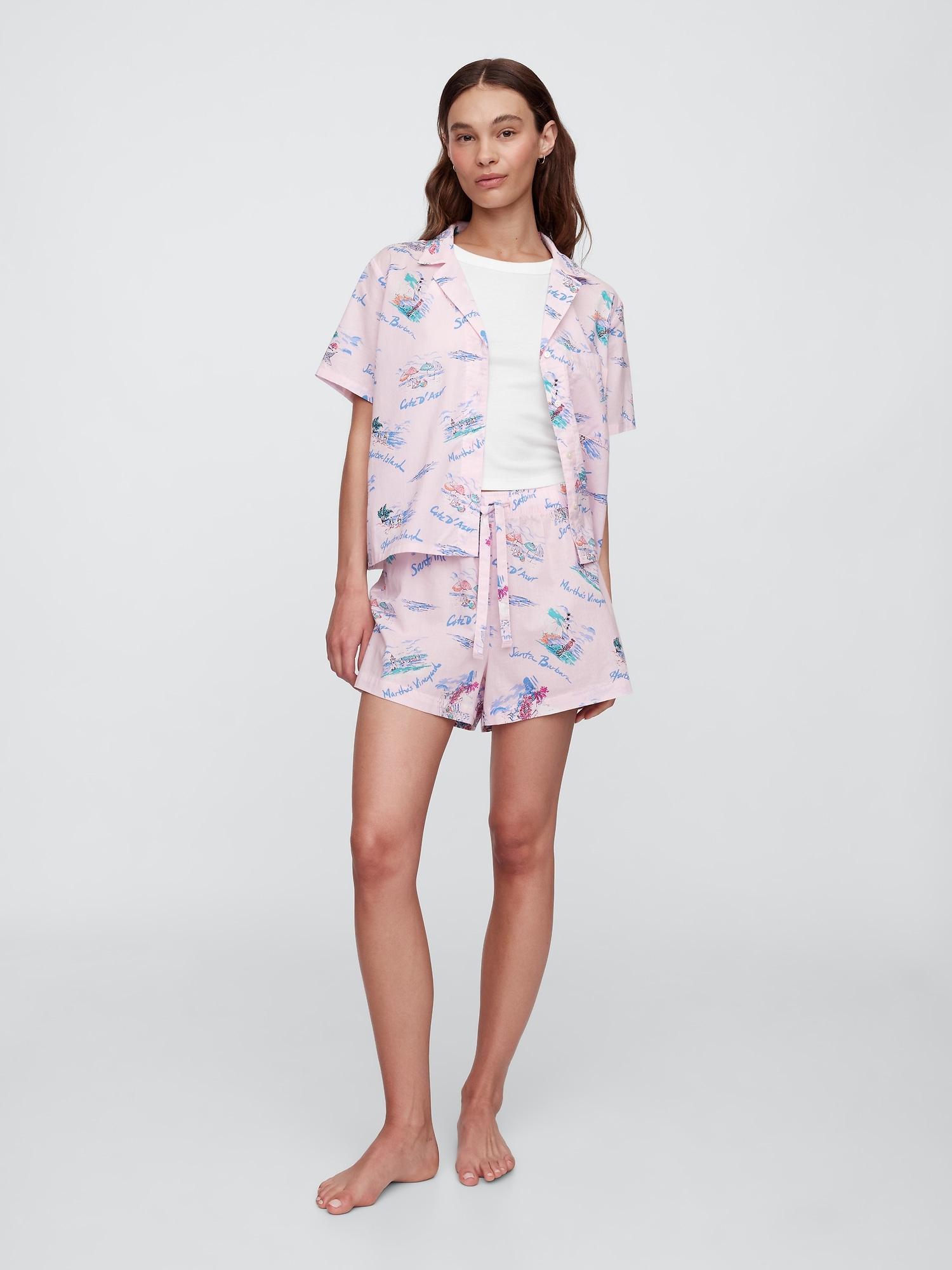 poplin pj shorts