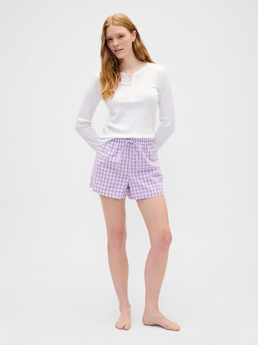 poplin pj shorts