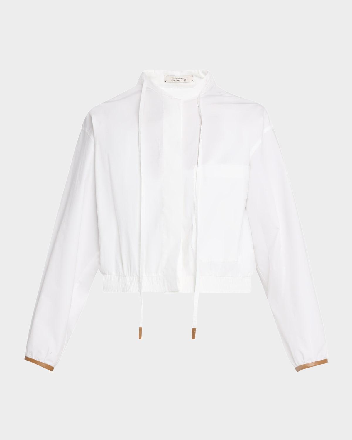 poplin power blouse