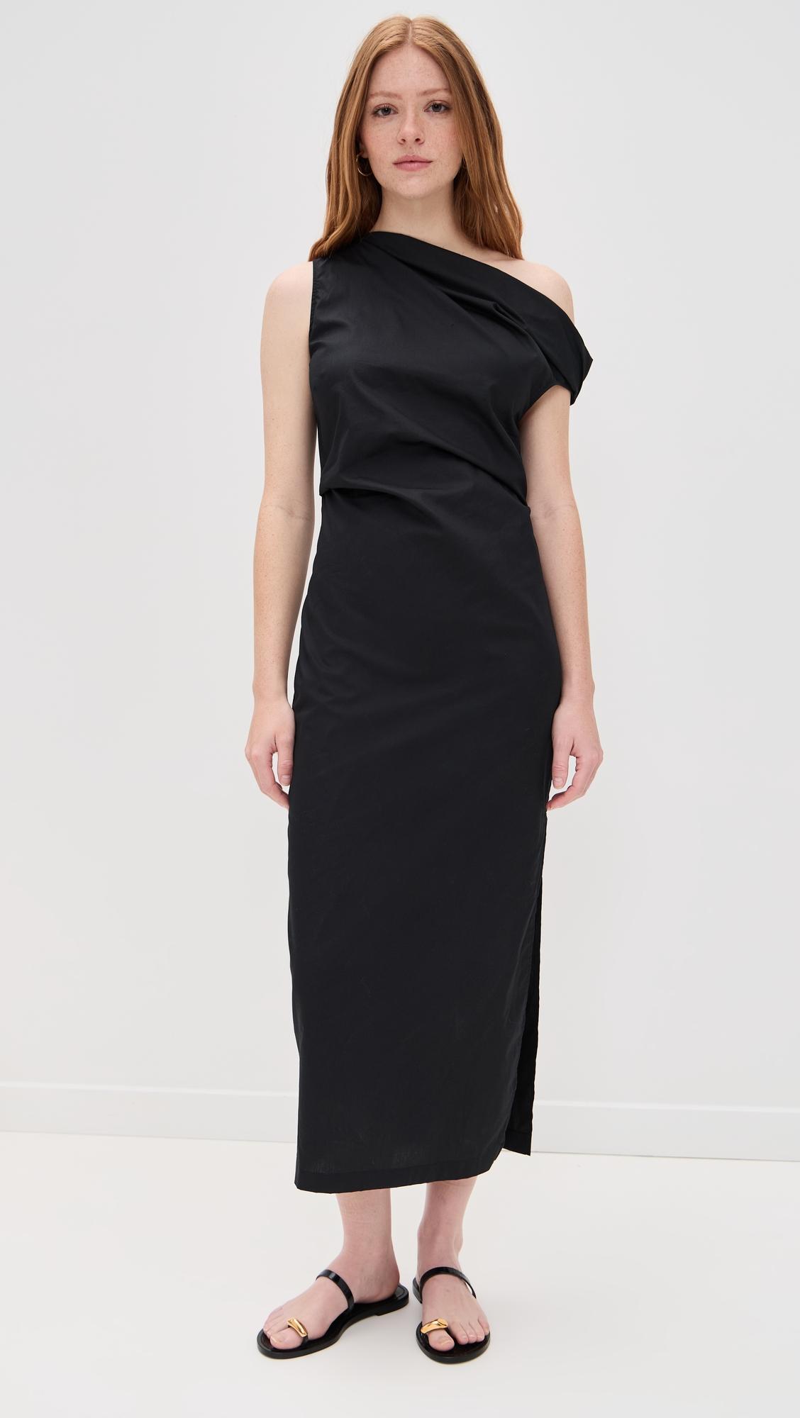 poplin sculptured dress