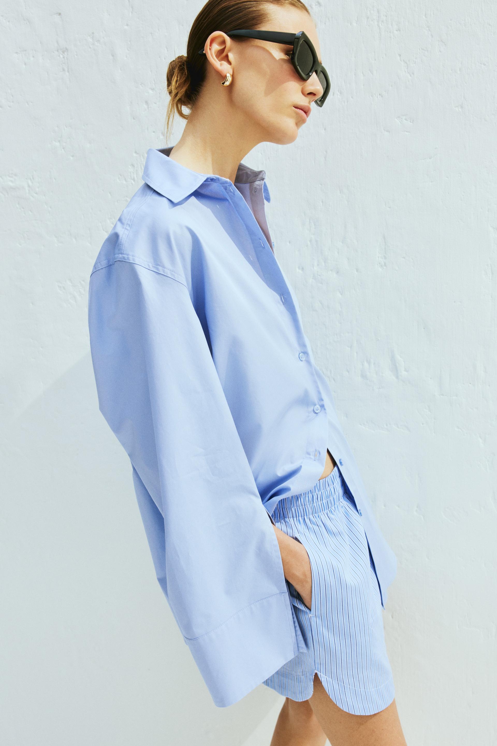 poplin shorts