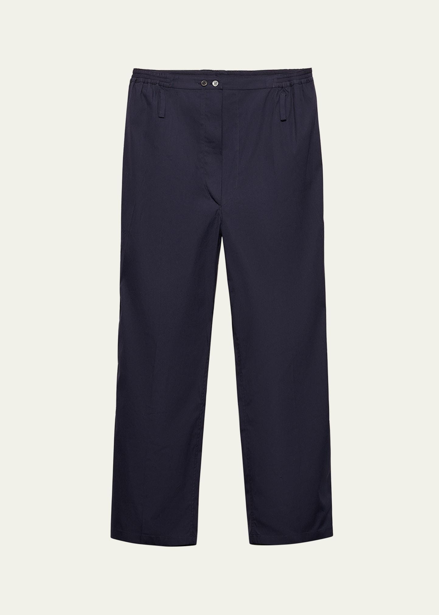 poplin stretch pants