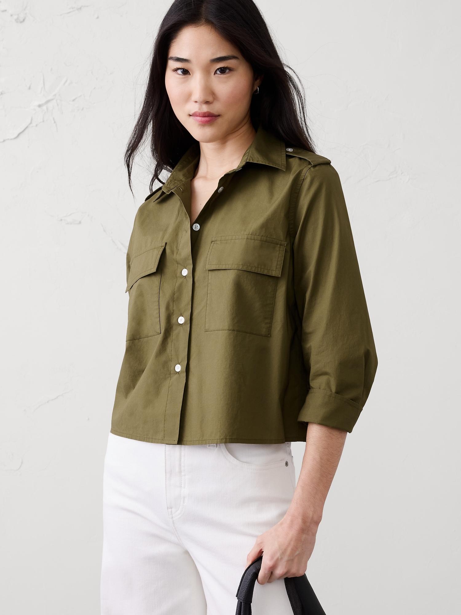poplin utility shirt