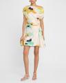 poppy draped mini dress