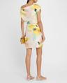 poppy draped mini dress