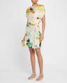 poppy draped mini dress
