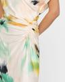 poppy draped mini dress