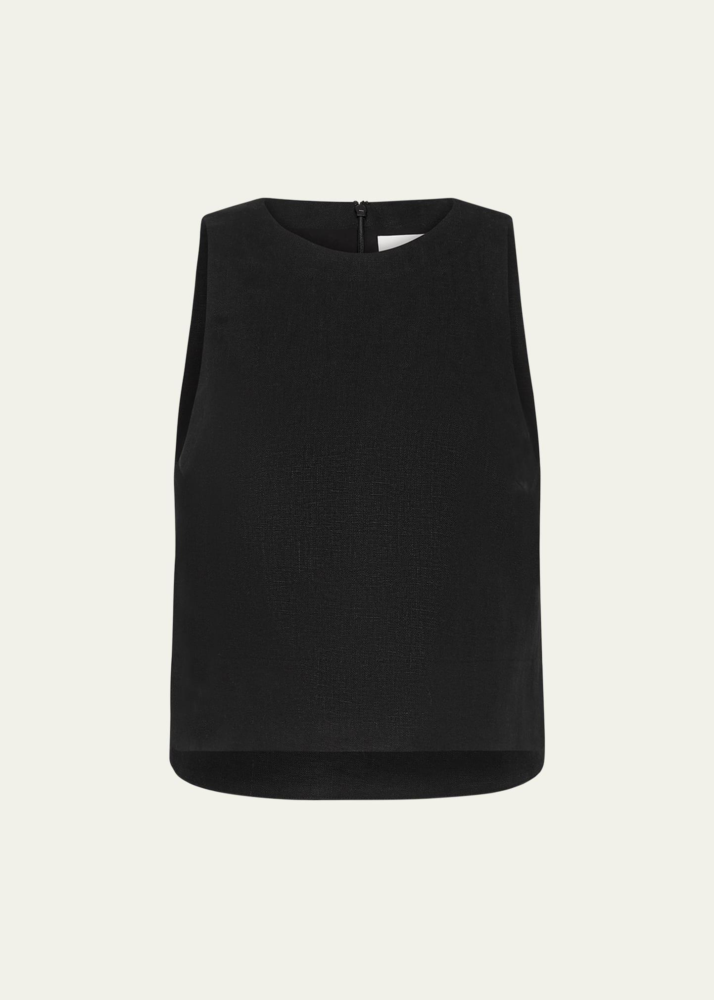 poppy linen crop top