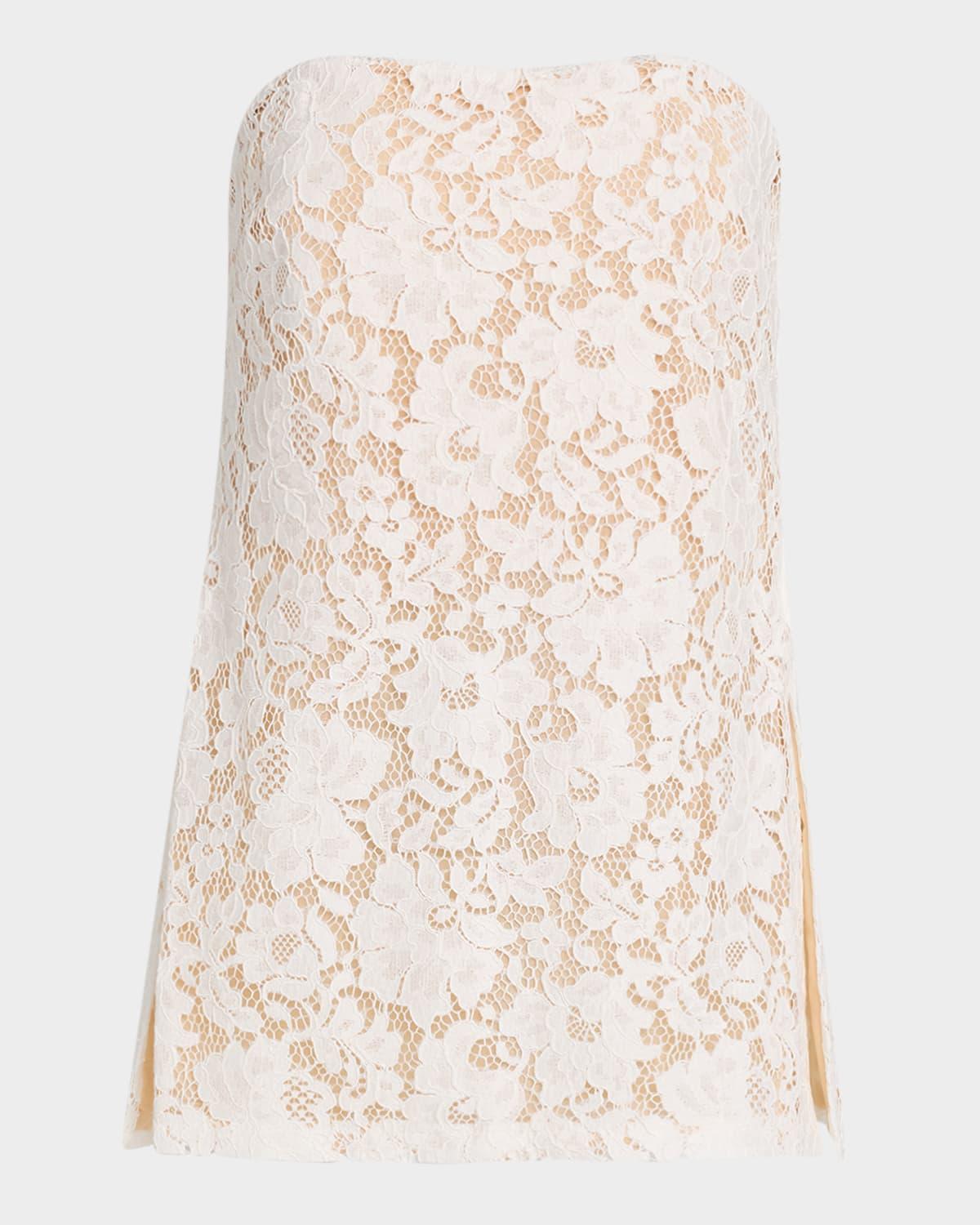 poppy strapless lace top