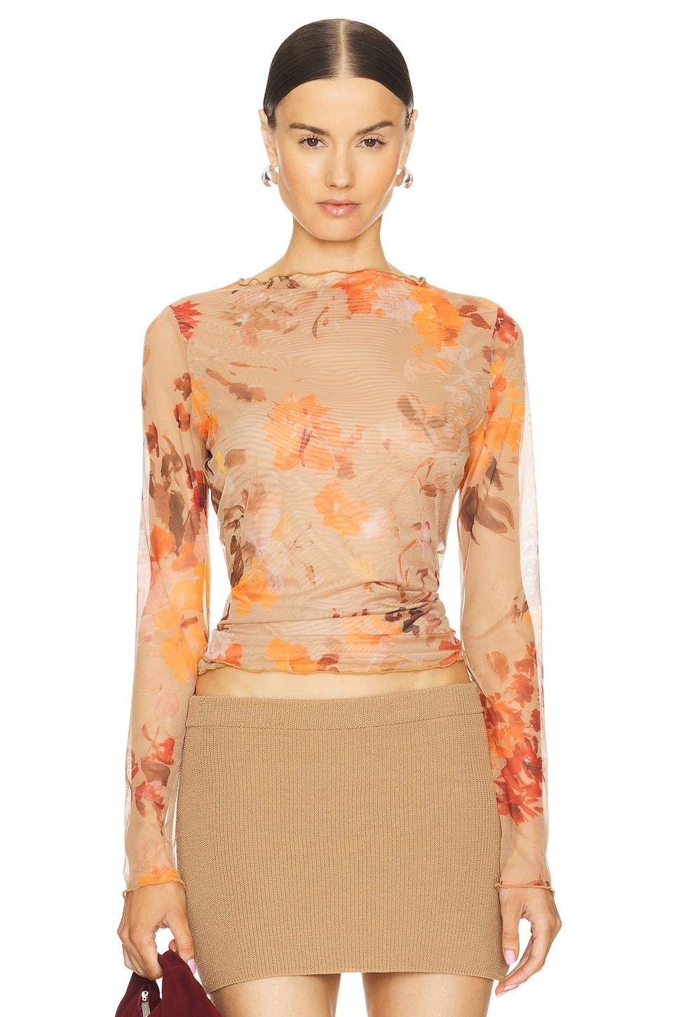 portal mesh skivvy top