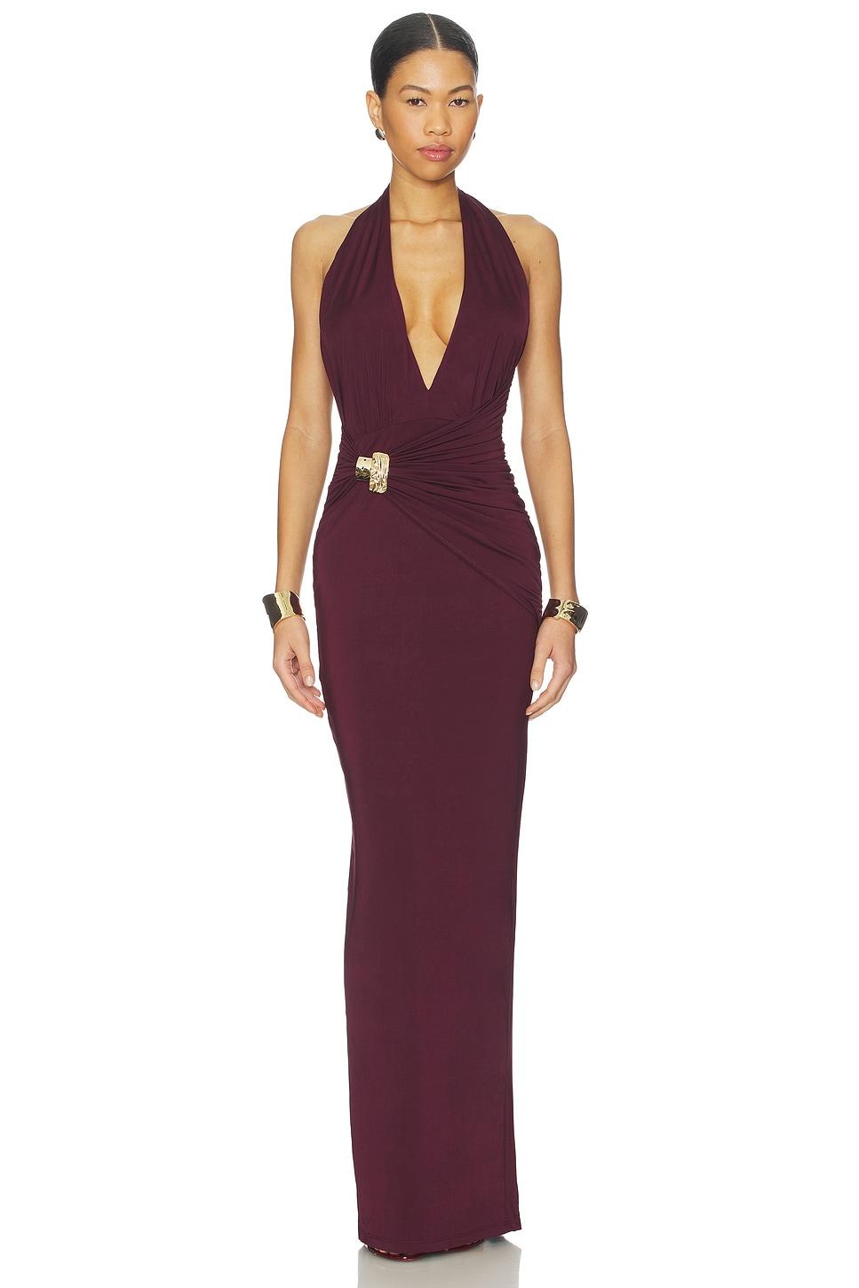 portia halter maxi dress