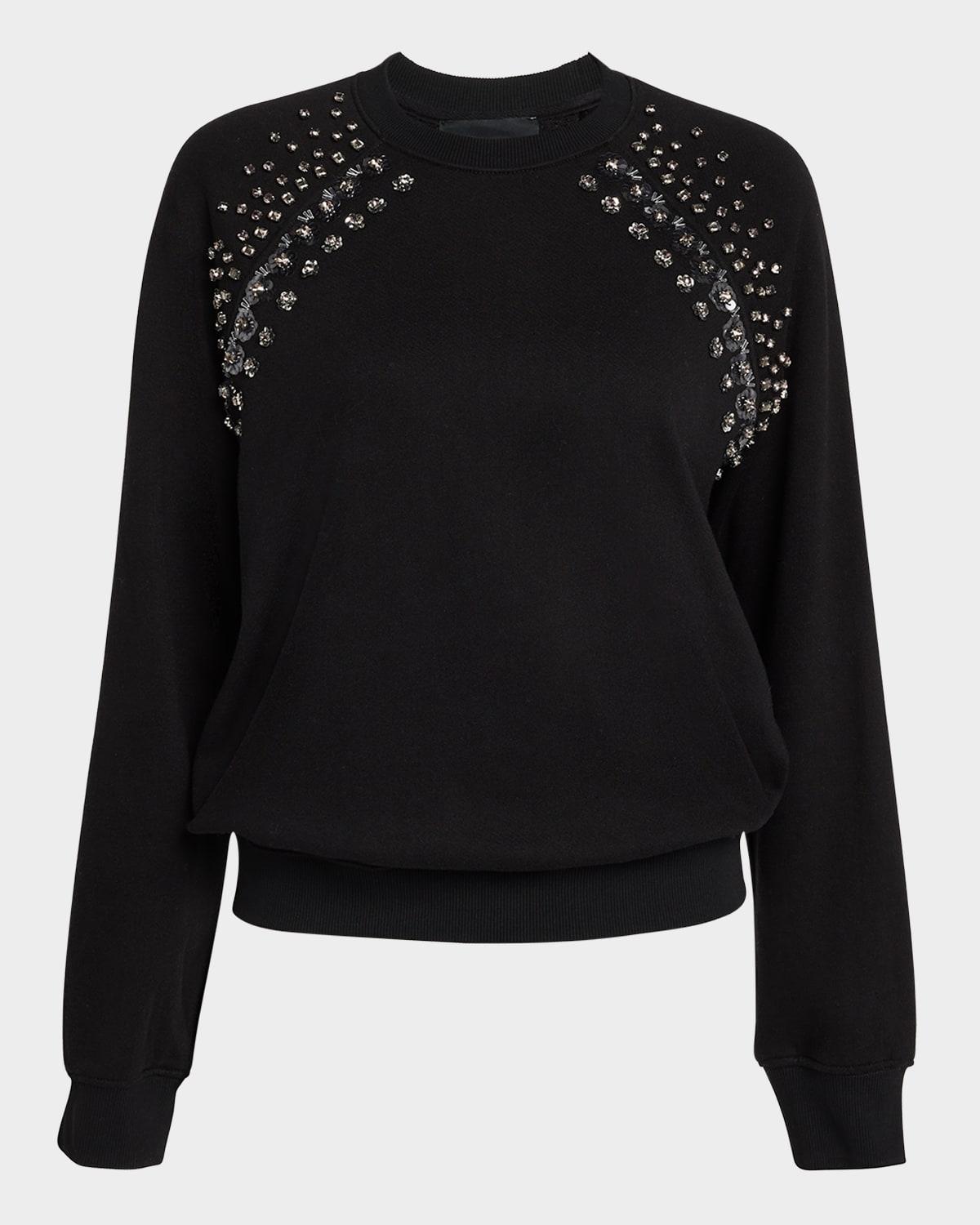 posh embellished pullover sweatshirt