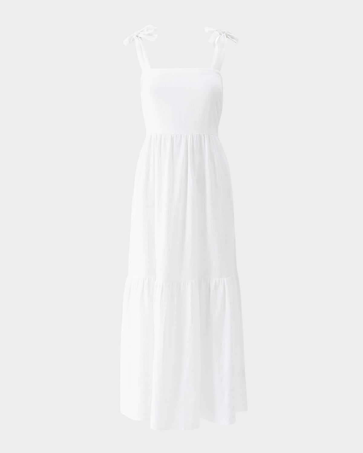 posie cotton-linen maxi dress