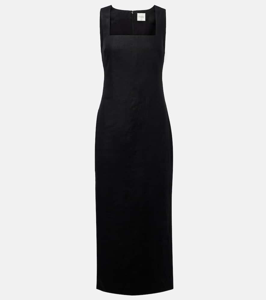 posse alice linen maxi dress