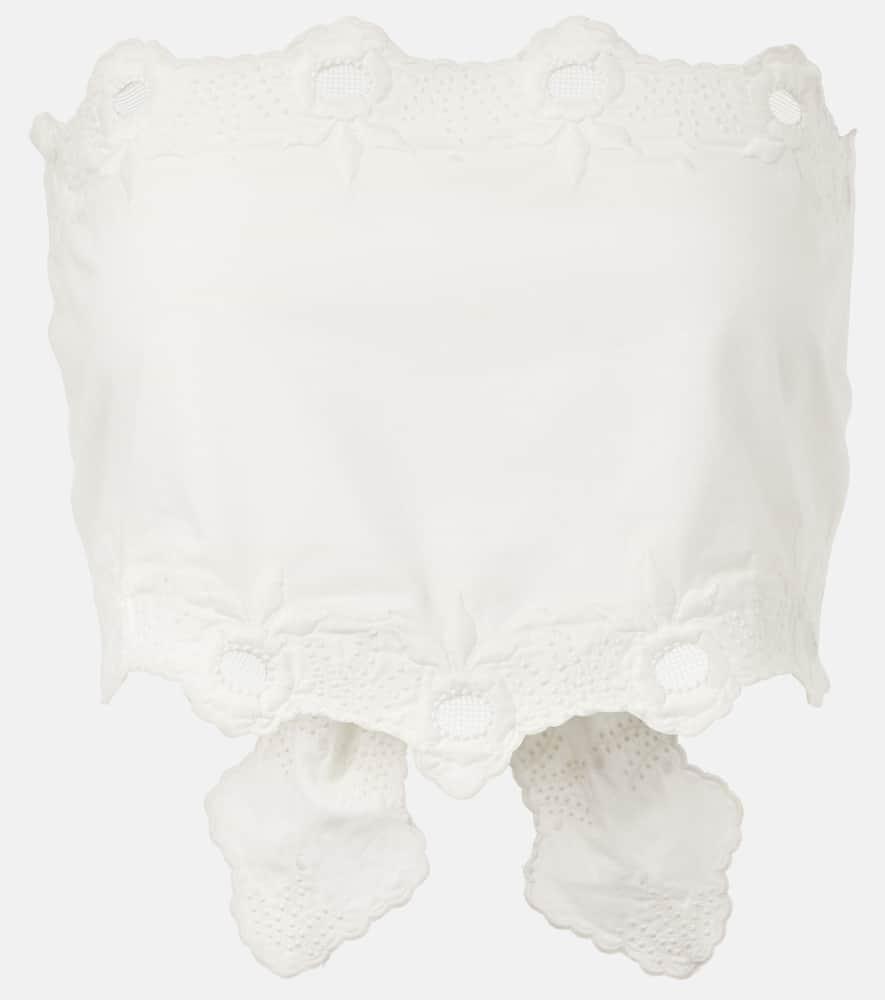 posse antoinette embroidered cotton top
