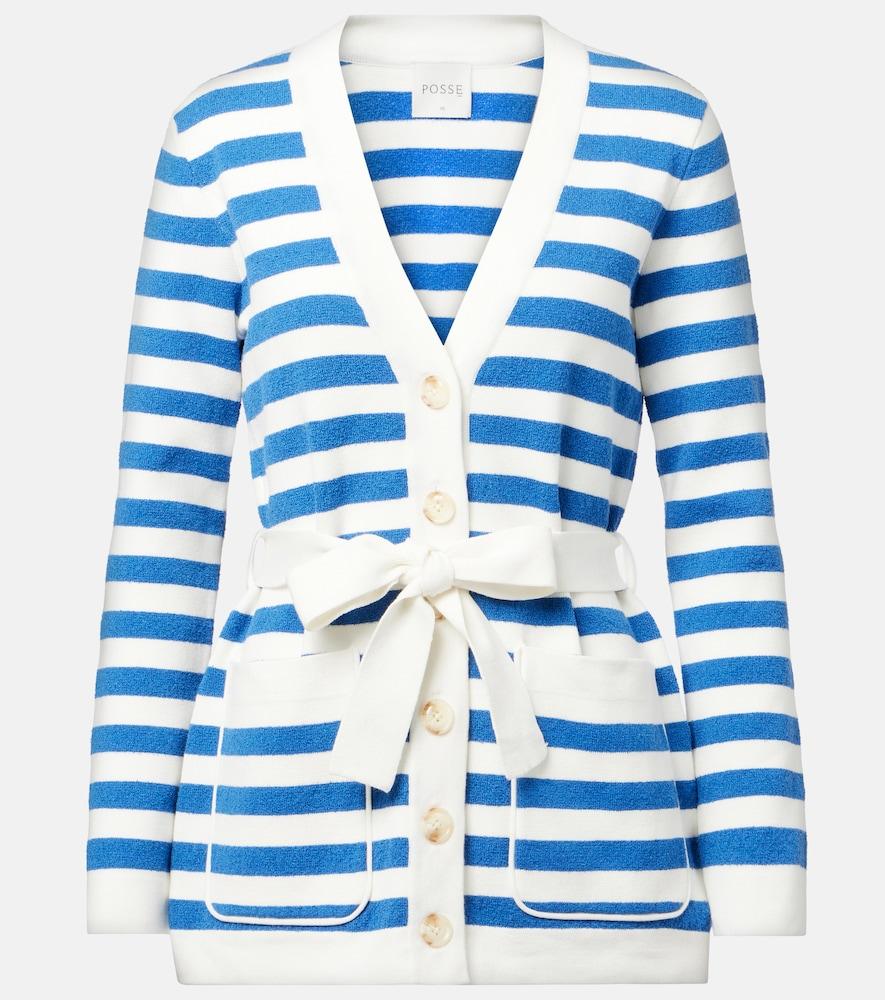posse ari striped cardigan